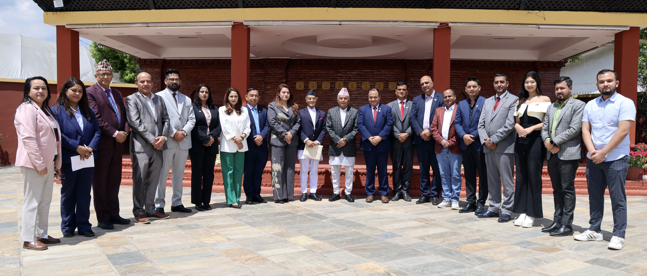 with nepal President